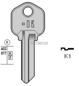 CLE PLATE K1 Clés Plates