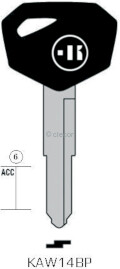 CLE A TÊTE PLASTIQUE KAW14BP Clés Auto
