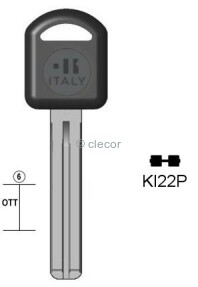 CLE A TÊTE PLASTIQUE SPÉCIALES KI22P Clés Auto