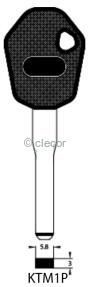 CLE A TÊTE PLASTIQUE SPÉCIALES KTM1P