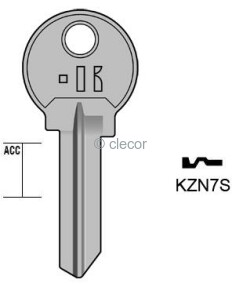 CLE PLATE KZN7S Clés Plates