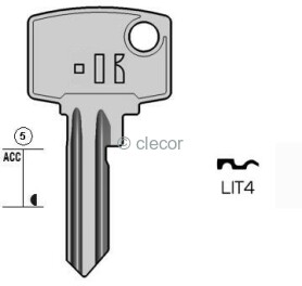 CLE PLATES LIT4 Clés Plates