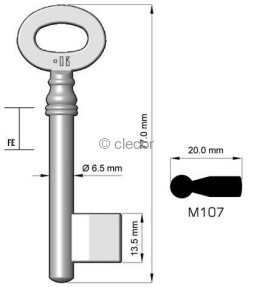 CLE DOUBLE PANNETON FONTE M107 Clés à Pompes et Double panneton