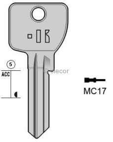 CLE PLATE MC17 Clés Plates