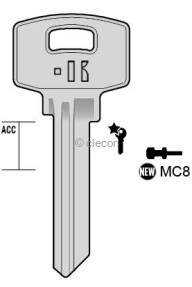 CLE PLATE MC8 Clés Plates