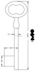 CLE MERMIER 119 MM ME240-10