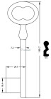 CLE MERMIER 119 MM ME240-11