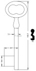 CLE MERMIER 119 MM ME240-12