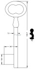 CLE MERMIER 119 MM ME240-16