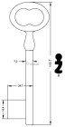 CLE MERMIER 119 MM ME240-6