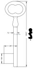 CLE MERMIER 119 MM ME240-8