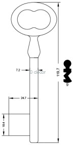 CLE MERMIER 119 MM ME240-9 Clés à Chiffres