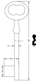 CLE MERMIER 140 MM ME250-11 Clés à Chiffres