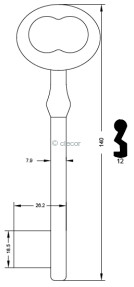 CLE MERMIER 140 MM ME250-12 Clés à Chiffres