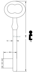 CLE MERMIER 140 MM ME250-13 Clés à Chiffres