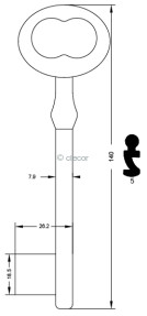 CLE MERMIER 140 MM ME250-5 Clés à Chiffres