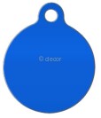 MEDAILLE RONDE BLEUE ALU ANODISE Ø 25 LOT DE 10