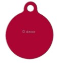 MEDAILLE RONDE ROUGE ALU ANODISE Ø 25 LOT DE 10