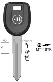 CLE TRANSPONDEUR MT11BTK Clés Transpondeurs