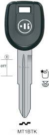 CLE TRANSPONDEUR MT1BTK Clés Transpondeurs