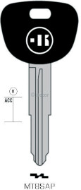 CLE A TÊTE PLASTIQUE MT8SAP Clés Auto