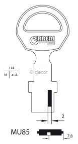 CLE MUEL MU85 Clés Muel
