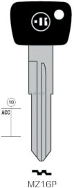 CLE A TÊTE PLASTIQUE MZ16P Clés Auto