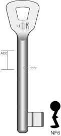 CLE NEMEF ZAMAK LONGUE NF6 Clés à Chiffres