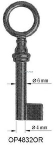 CLE MEUBLE OP4832OR Clés de Meubles