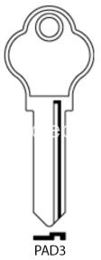 CLE PLATE PAD3 Clés