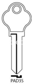 CLE PLATE PAD3S Clés