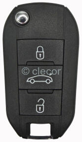 COQUE DE CLE PEUGEOT PEU83BM3