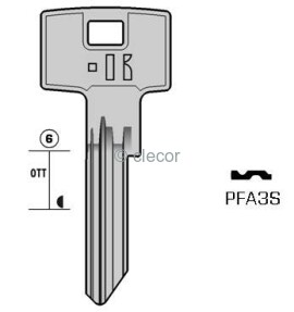 CLE PLATES PFA3S Clés Plates