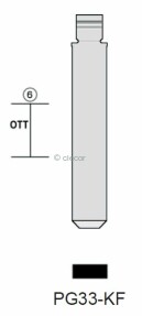 CLE INSERT PG33-KF KEYDIY Lames