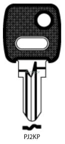 CLE A TÊTE PLASTIQUE SPÉCIALES PJ2KP