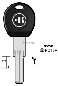 CLE A POINT POT8P Clés à Points