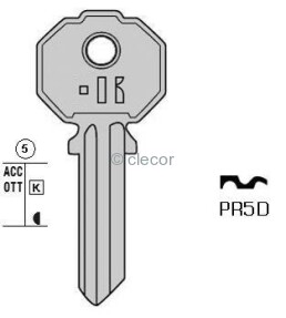 CLE PLATES PR5D Clés Plates