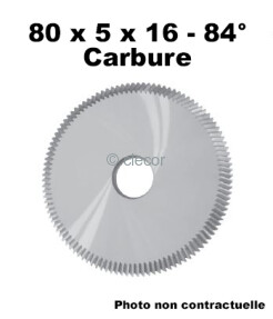 FRAISE CARBURE  80X5X16 84°(compatible jma, silca) Accessoires