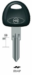 CLE TETE PLASTIQUE RV4P Clés Auto