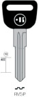 CLE A TÊTE PLASTIQUE RV5P