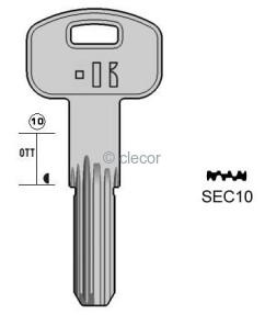 CLE A POINTS SEC10 Clés à Points