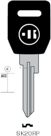 CLE A TÊTE PLASTIQUE SK20RP Clés Auto