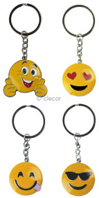 PORTE CLE SMILEY (LOT DE 12) Porte-Clés