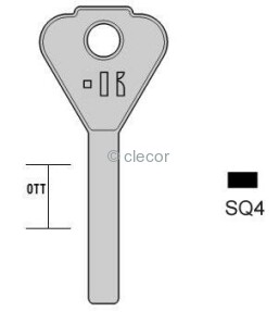 CLE PLATE SQ4 Clés Plates