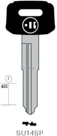 CLE A TÊTE PLASTIQUE SU14SP Clés Auto