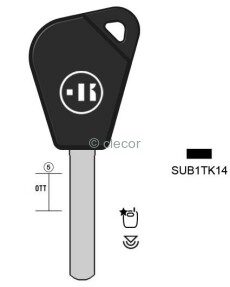 CLE TRANSPONDEUR SUB1TK Clés Transpondeurs