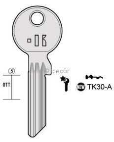 CLE PLATE TK30-A Clés Plates