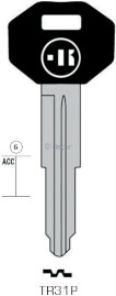 CLE A TÊTE PLASTIQUE TR31P Clés Auto