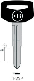 CLE A TÊTE PLASTIQUE TR33P Clés Auto