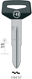 CLE A TÊTE PLASTIQUE TR41P Clés Auto